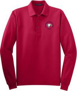 Youth/Adult Long Sleeve Polo, Red
